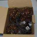 Outdoor Decorative Patio String Lights, Beaded Copper Wire Ball Style Lantern Lights, Connectable Weather-Resistant Indoor Outdoor Novelty Whimsical Light for Home Pergola Bedroom Porch Party Backyard