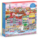 Galison Colors of Porto – 500 Piece Michael Storrings Jigsaw Puzzle Featuring Beautiful Artwork of A Summer Portugal Scene