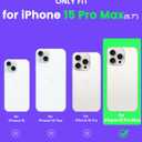 ORNARTO Air Case for iPhone 15 Pro Max Clear, Compatible with MagSafe, Military-Grade Drop Protection Cover with Built-in Air-Blue