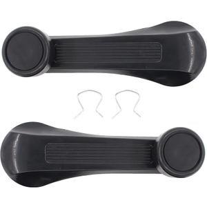 ApplianPar 2Pcs Black Car Window Winder Crank Door Handle Manual Regulators for Honda Civic 1984-2000