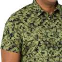 Amazon Essentials Mens Slim-Fit Short-Sleeve Two-Pocket Utility Shirt (Green, XS)