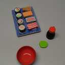Sushi Slicing Play Food Set, Wooden Pretend Play Kitchen Toys for Kids 3+, Sushi Food Play Learning Toy for Girls Boys