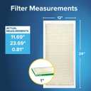Filtrete 12x24x1 AC Furnace Air Filter, MPR 700, MERV 8, Tough on Pollen, Easy on Airflow, 3-Month Pleated 1-Inch Electrostatic Air Cleaning Filter, 6-Pack (Actual Size 11.69 x 23.69 x 0.81 in)
