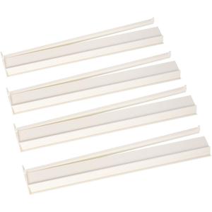 American Mahjong All-in-one Tile Rack with Pusher Combo, Modern Mahjong Racks and Pushers 17.7" (Set of 4, White)