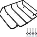 Black Air Wing Tour Pack Luggage Rack Trunk Top Rack Motorcycle Trunk Rail Rack Compatible for Harley Touring Street Glide Electra Glide Road Glide Road King Ultra Limited 1984-2024