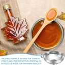 Gejoy 12 Pcs Metal Canning Funnels Set Wide Mouth Mason Jar Funnels for Filling Stainless Steel Kitchen Filter with Strainer Mesh Filter Brushes and Adhesive Hooks, Silver