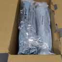 Bedsure Queen Grayish Blue Comforter Set - 7 Pieces Reversible Bedding, Queen Size Bed Set for All Seasons, Bed in a Bag with Down Alternative Comforter, Sheets, Pillowcases & Shams