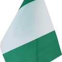 AZ FLAG Nigeria Table Flag 5'' x 8'' - Nigerian Desk Flag 21 x 14 cm - Black plastic stick and base