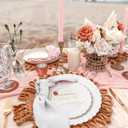50 Pcs White Scalloped Plastic Plates with Gold Rim Disposable Fancy Decorative Elegant Party Plates 25pcs Heavy Duty Dinner Plate 10" 25pcs Dessert Plate 7.5" Perfect for Wedding Baby Shower