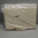 2 Pack EXTRA LARGE Blanket Storage Baskets with Lids, 22x16x12 Closet Organizers Bins for Clothes Towel/ Toy Storage Box with Lid Handles/ Stackable Decorative Fabric Bins for Living Room, Nursery (White with Beige)