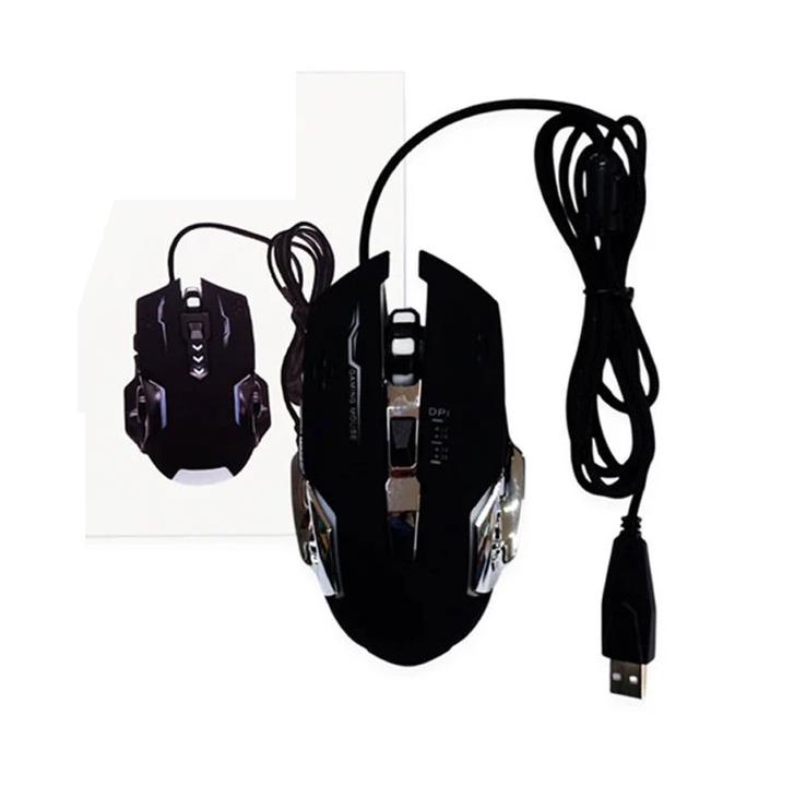 JTM Mouse JT25107013 Black 1.5M Wired Gaming USB