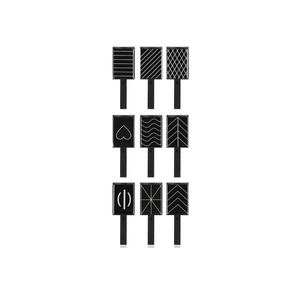 10Pcs Nail Magnet Tool Set, Cat Eye Gel Nail Polish Magnet Pens Magnet Stick 3D Magnetic Double-Head Flower Design Nail Art for UV Gel Line Strip Multi-Function Magnet Board DIY Nail Art Tool
