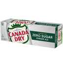 Canada Dry Zero Sugar Ginger Ale Soda, 12 fl oz cans, 12 pack (EXP 08/01/25)