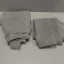 MIULEE 2 Panels Solid Color Sheer Window Curtains Elegant Window Voile Panels/Drapes/Treatment for Bedroom Living Room (54X96 Inches Charcoal Grey)