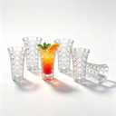 2oz Shot Glasses Set of 6, Heavy Base Clear Shot Glasses with Diamond Cut Design, Perfect for Whiskey, Tequila, Vodka, Liqueur, Espresso, Jello Shots, Bar, Party, Home Use, Small incomplete set