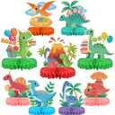 Dinosaur Birthday Party Supplies Kit - Dinosaur Themed Table Decorations with Honeycomb Centerpiece for Splendid Dinosaur Birthday Party Decorations