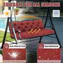 48" / 4 FT Porch Swing Cushions Outdoor, 5" Thick 2-3 seat Swing Cushion, 48x40x5inch