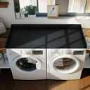 Gashell Washer Dryer Countertop, 27.5" x 54" Bamboo Washer and Dryer Countertop for Laundry Room Organization(Black)