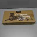 Cat Wall Shelves - Four Step Cat Shelf with Scratch Board, Cat Shelves and Perches for Wall, Sturdy Cat Wall Furniture for Indoor Cats, Cat Climbing Shelves, Cat Steps Wall Mounted