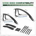 ROCKBROS Adjustable Bike Fender Set Fits 700c/26-27.5", One Size
