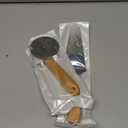 Pizza Wheel Cutter and Pie Server, Pizza Spatula Wtih Wood Handle, Nonstick Stainless Steel Pizza Cutter Wheel With Sharp Blade