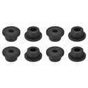 uxcell 8Pcs Rubber Grommets 3/4"(19mm) Drill Hole, 3/8"(10mm) ID Hole Top Hat Grommet Black Silicone Rubber Hole Plug Gasket for Wiring, Automotive