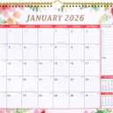Wall Calendar 2026-2027 18 Month Calendar January 2026-2027 15" X 12" Hanging Large Monthly Planner Ruled Blocks for Home School Office Organizing Thick Paper Holidays To-do List Notes
