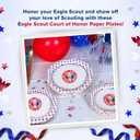 Official Eagle Scout Paper Plates, Court of Honor Lunch Plates, Stars - 25pk