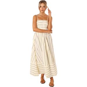 Petal & Pup Women's Pixie Maxi Dress (Medium, Beige Tan)