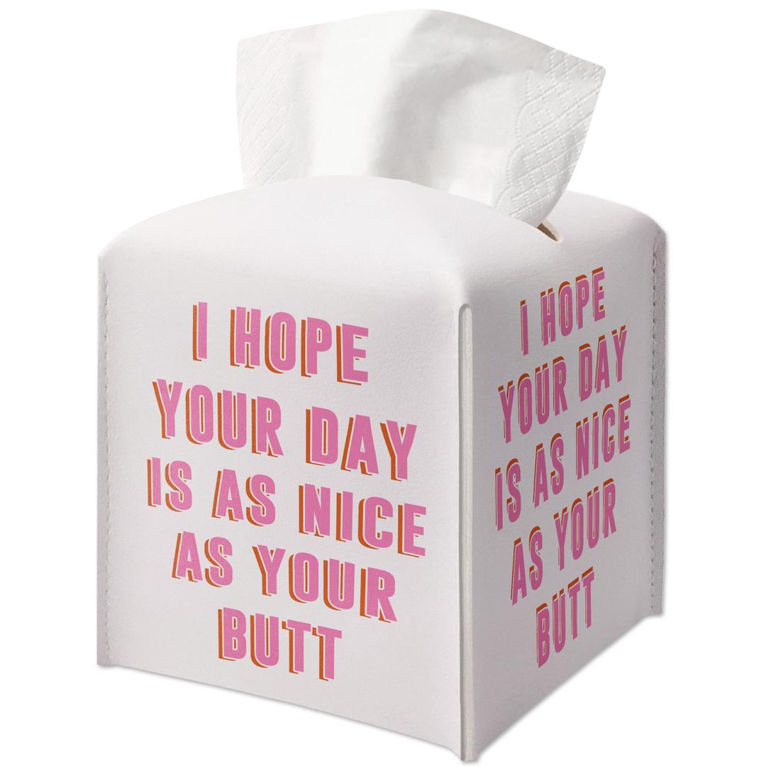 Tissue Box Gifts with Leather Cover Holder, Funny Quote Gift Ideas for Friends, Some Come to Sit and Think, Bathroom Toilet Decor, Housewarming New Home Favor-(5.2 Inches) A86