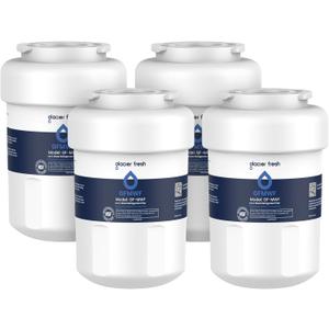 GLACIER FRESH Replacement for MWF Refrigerator Water Filters, SmartWater MWFP, MWFA, GWF, HDX FMG-1, WFC1201, RWF1060, 197D6321P006, Kenmore 9991, 4 Pack