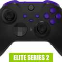 eXtremeRate Purple Replacement Buttons for Xbox One Elite Series 2 Controller, LB RB LT RT Bumpers Triggers ABXY Start Back Sync Profile Switch Keys for Xbox Elite Series 2 Core Controller Model 1797