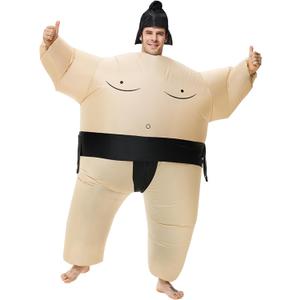 Inflatable Sumo Wrestling Suits, Sumo Costume Adult, Blow up Costume, Inflatable Halloween Costumes for Men/Women (1packs/Black)
