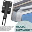 N349-324 Black Plastic Replacement Post Jamb Bracket, for Use with V1709 and V1346 Door Closers