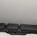 2x4 Nylon Pool Cue Case–Holds 2 Butts & 4 Shafts,Waterproof & Dustproof Pool Stick Bag Dual Shoulder Straps,Padded Handle,Smooth Dual Zippers for Pool Cue Multiple Colors