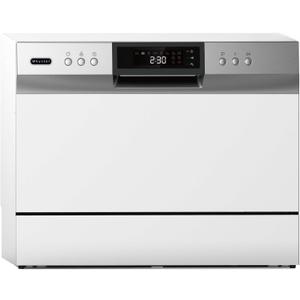 Whynter CDW-6831WES 6 Place Setting LED, White Countertop Portable Dishwasher