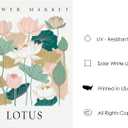 2 x Lotus Flower Market Poster Art Print, Floral Wall art Decor, Botanical Artwork Bedroom Bathroom Living room Decoration 47 (Lotus, 8 x 10 inches, Unframed)