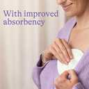 Lansinoh Washable Nursing Pads, Made with Organic Bamboo Viscose, Reusable Breast Pads for Breastfeeding with Wash Bag, Breastfeeding Essentials, 10 Count