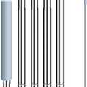 BOSHENG Mop Handle Extension Rods, for Extending Flat Mop, Mop Replacement Handle, Adjustable Steel Mop Handle Rods, 5 Pack