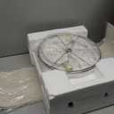 BOBOMOMO 25" Rustic Farmhouse Table Lamps Set of 2, Vintage Resin Nightstand Lamps with Fabric Shades, Retro Bedside Lamps for Bedroom, Living Room, Dining Room, Home Decoration (2 Pack Rotary Switch-Yellow)