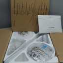 Ceiling Fans with Lights and Remote, 48 Inch Ceiling Fan with Light, Low Profile, Reversible, Dimmable LED, Flush Mount, Quiet, DC Motor, White Ceiling Fan for Bedroom, Kitchen, Dining Room