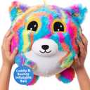 GWUNNIES Plush Bouncy Ball for Kids  9-inch Inflatable Sensory Toddler Toy with Animal Cover & Air Pump  Indoor & Outdoor Play for Ages 3+, Ideal Gift for Boys & Girls, Frizzy Hugpal