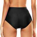 Bellecarrie Women's High Waisted Bikini Swim Bottoms Full Coverage Tankini Swimsuit Bottoms Dance Briefs S
