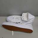 ZGR Men's High Top Canvas Sneakers Lace Up Classic Casual Walking Shoes,
(Full White.US11)