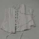 SZIVYSHI Corset Tops for Women, Bustier Shapewear Lingerie, Lace Waist Push Up Bodysuit (X-Small, White)