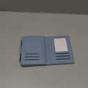 Small Wallet Women RFID Blocking Soft Leather Bifold Compact Card Holder Wallet for Women with Zipper Coin Pocket 4 ID Window (Blue)