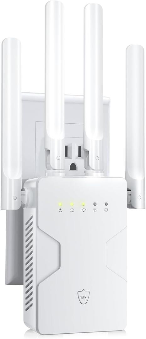 2026 New WiFi Extender Internet Booster for Home, Long Range up to 18ksq.ft, Wireless Internet Repeater Routers Signal Amplifier for Home, 15X Speed Access Point Ethernet Port, Mesh WiFi, 1-Tap Setup