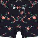 Kanu Surf Girls Swimming Bottom UPF 50 Girl's 'Boy' Short (14, Rose Garden Black)