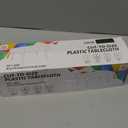 CXPSINC 54 Inch X 200 Feet Plastic Table Cover Roll Disposable Tablecloth with Slide Cutter for All Type/Shape Tables | Picnic, Party, Banquet, Birthdays, Weddings (Lime Green)