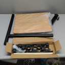 TigerDad Overbed Bedside Desk Mobile Rolling Laptop Stand Tilting Overbed Table with Wheels Height Adjustable Tray Table for Laptop Bed Sofa Side Table (Wood)